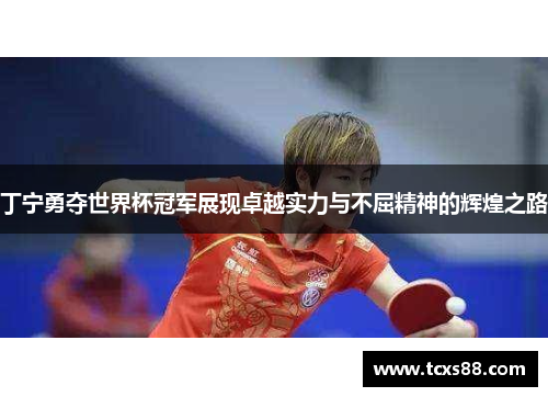 丁宁勇夺世界杯冠军展现卓越实力与不屈精神的辉煌之路